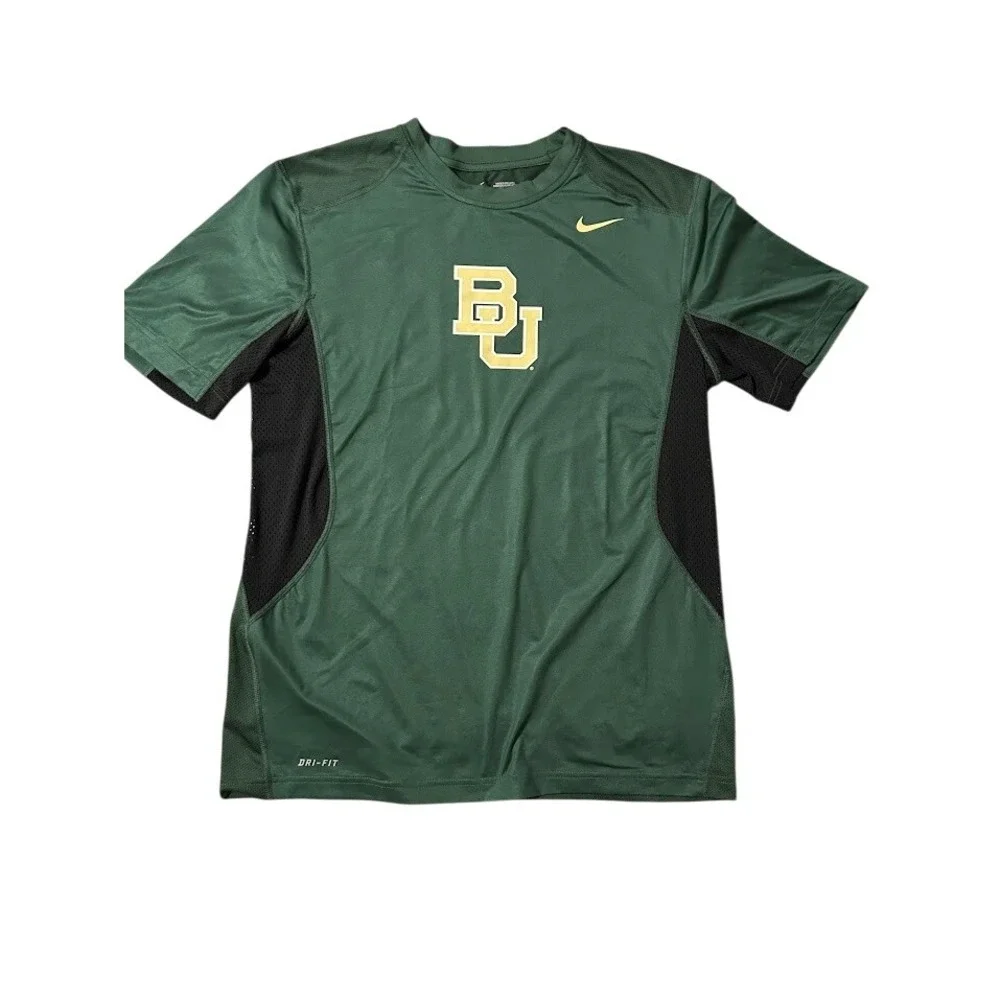 Nike Dri Fit Baylor Bears Green Athletic T Shirt Men's‎ L